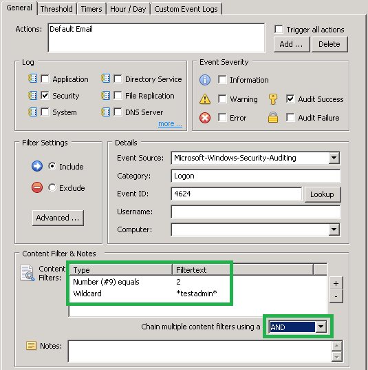 Using Logon/Logoff Tracking Step 7 EventSentry