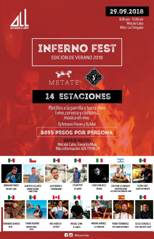 Asegura tu lugar en InfernoFest! Events Los Cabos