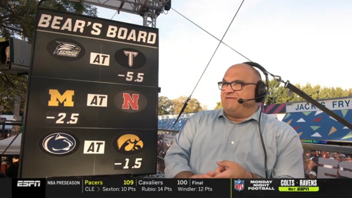 Bear's Bank Picks Chris Fallica Week 6 2021 College Football Picks on