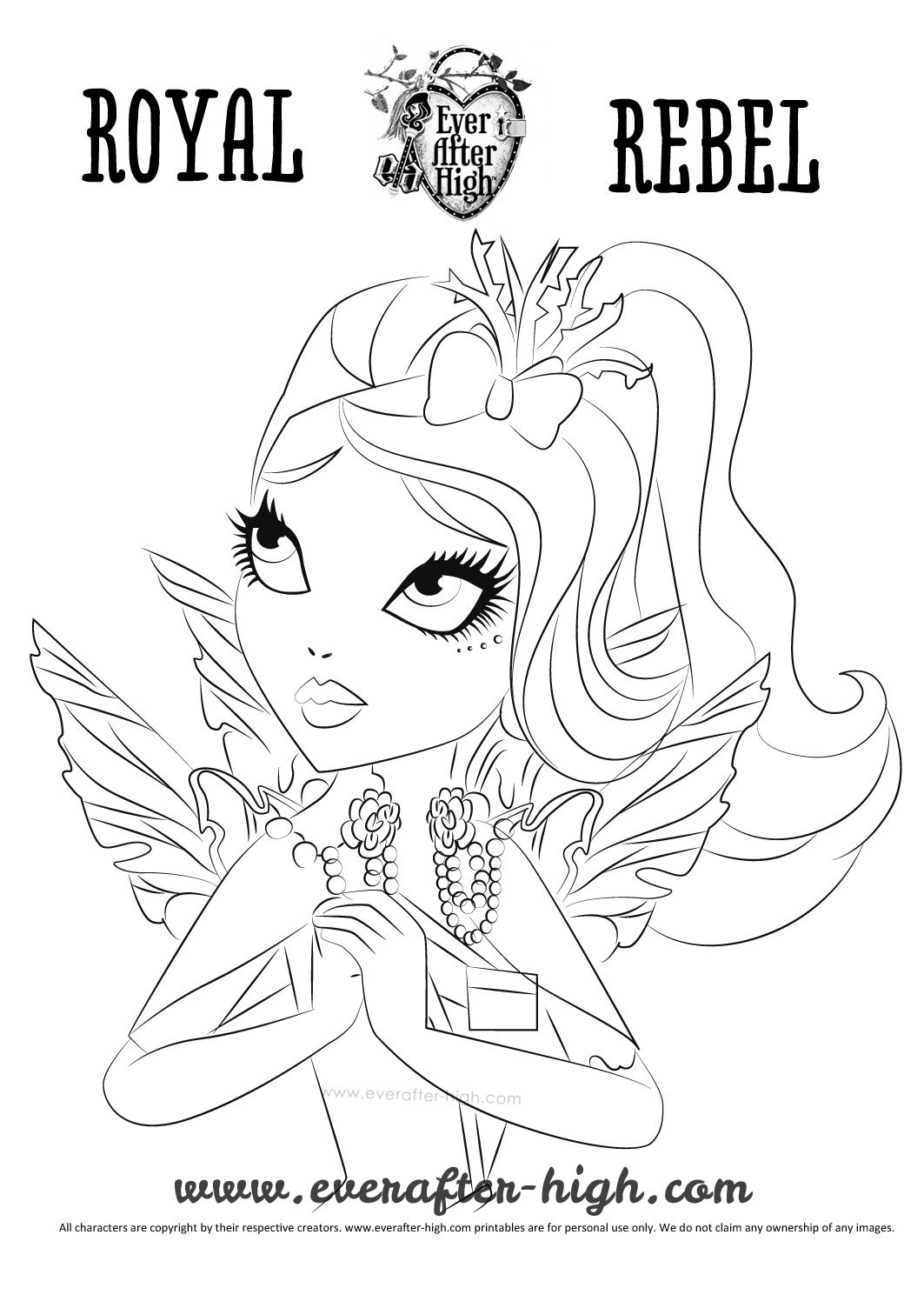 Faybelle Thorn Face coloring page Ever After High