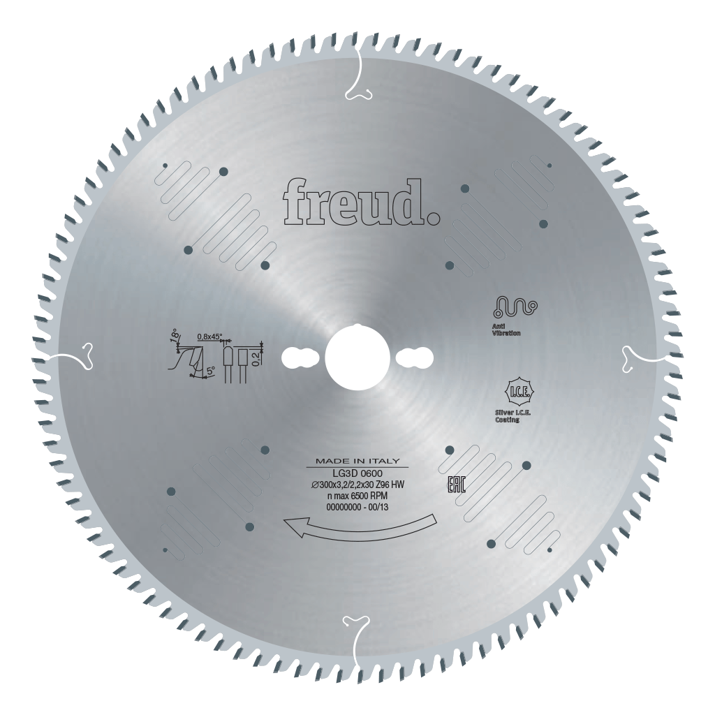 HW Saw blades to cut bilaminated panels Everest