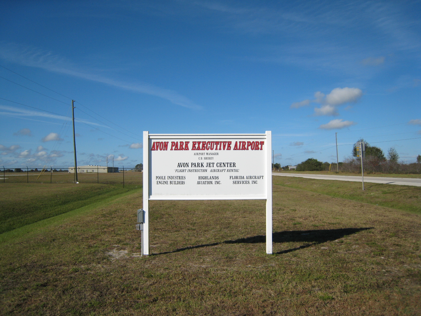 Avon Park Florida airport.