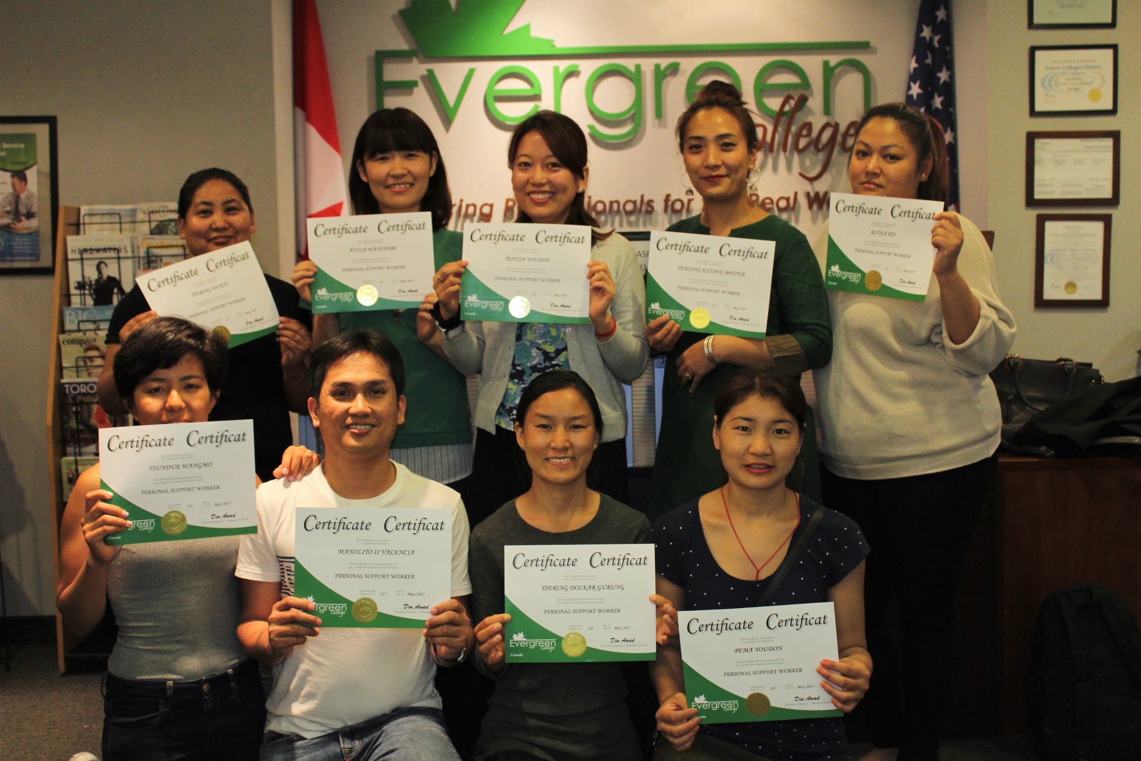 Personal Support Worker Certificate Evergreen