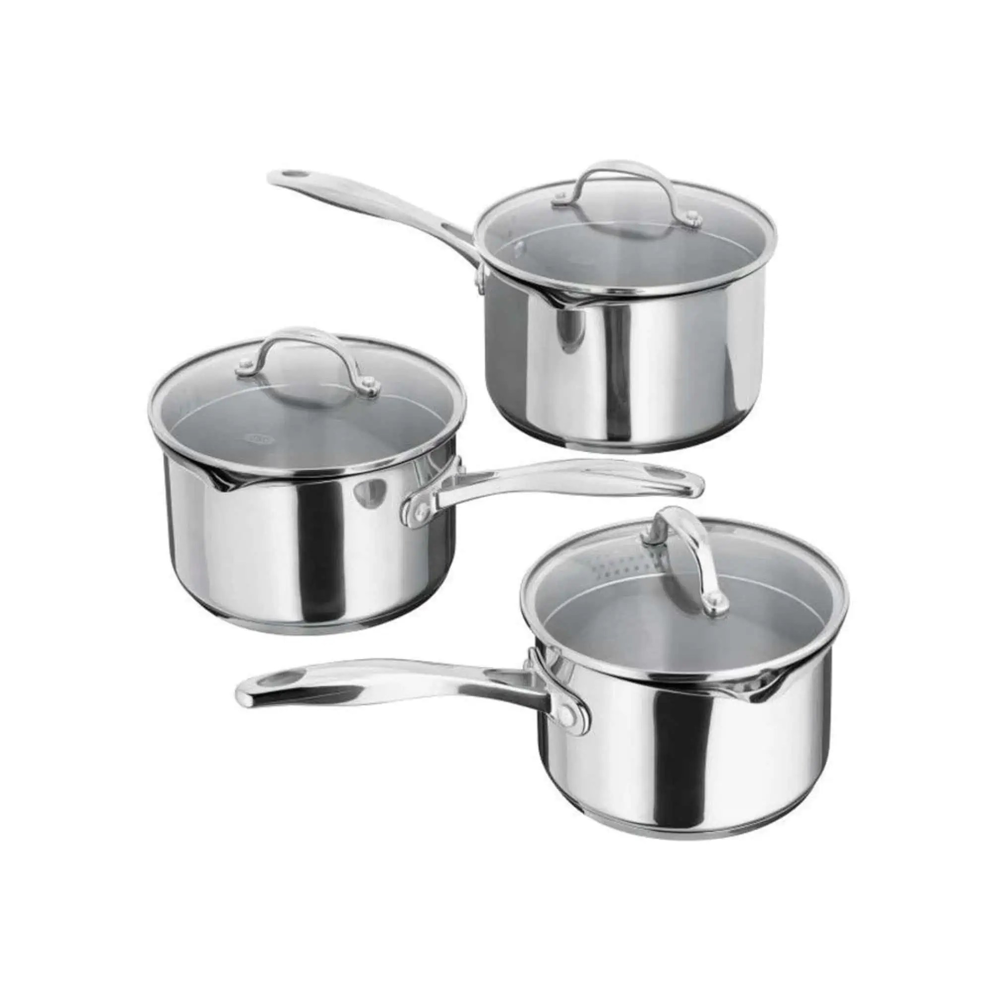 Stellar Induction Saucepans Set of 3 16cm, 18cm and 20cm