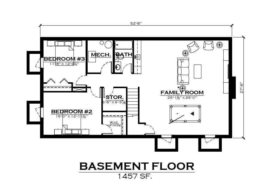 The Telluride Log Home Floor Plan EverLog Systems