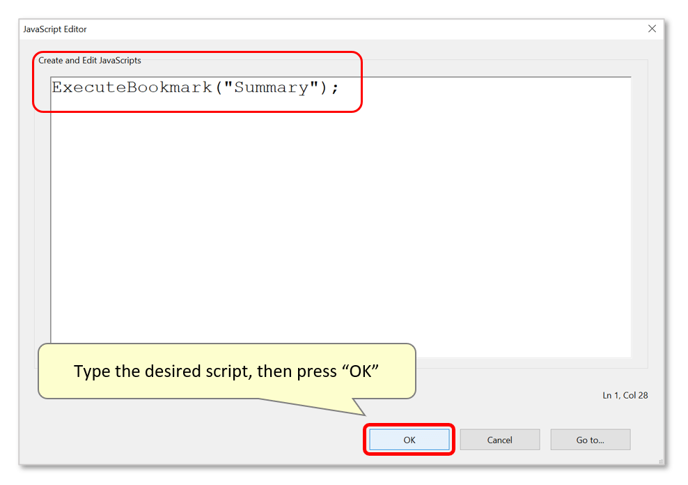 Adding Links to Bookmark Actions Using JavaScript in Adobe Acrobat