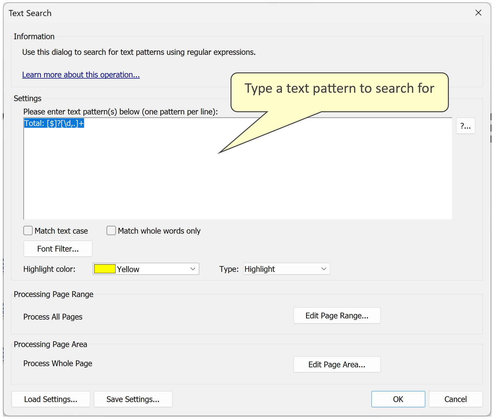 Highlight Text Patterns Using Regular Expressions