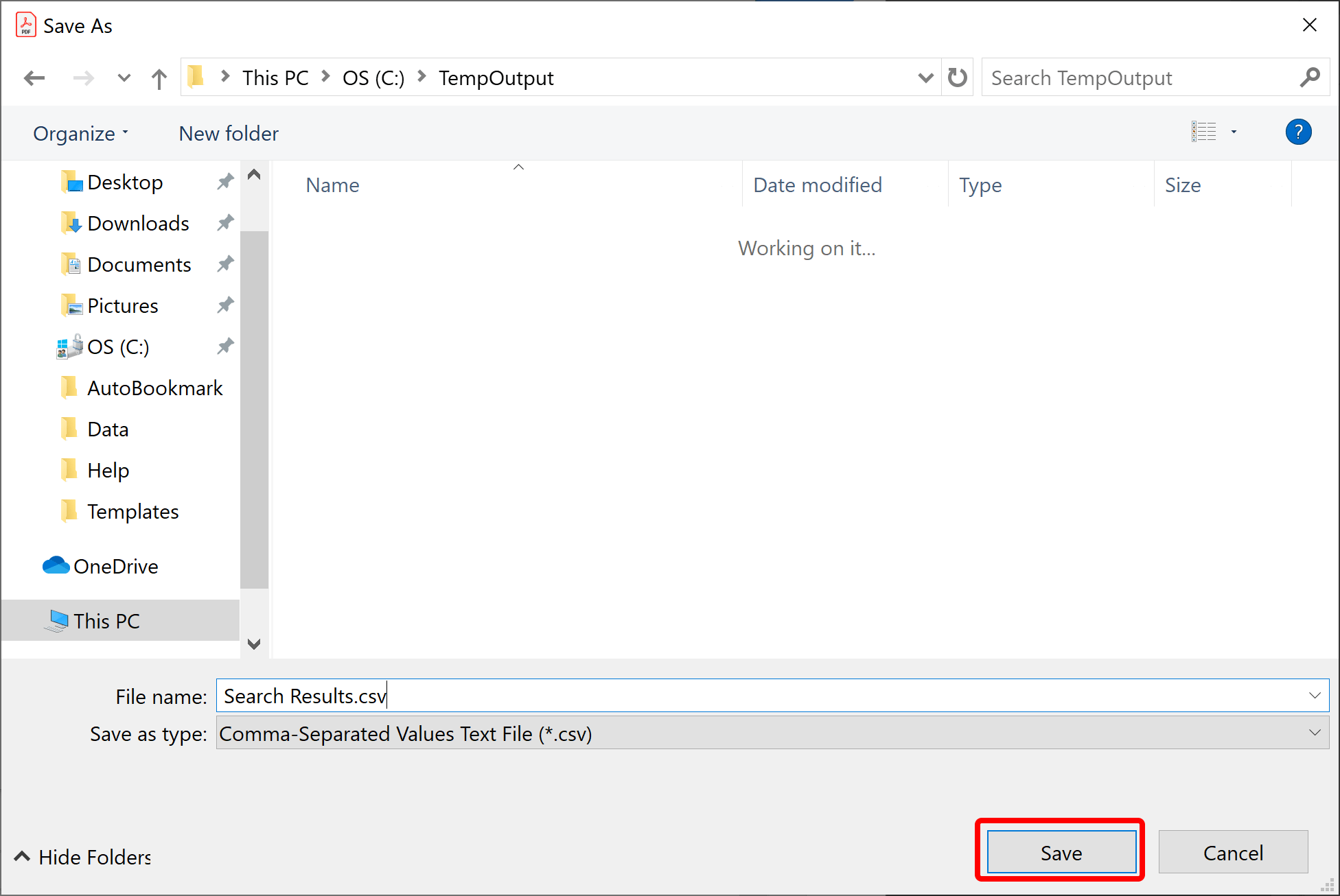 Extracting Text from PDF Documents By Search