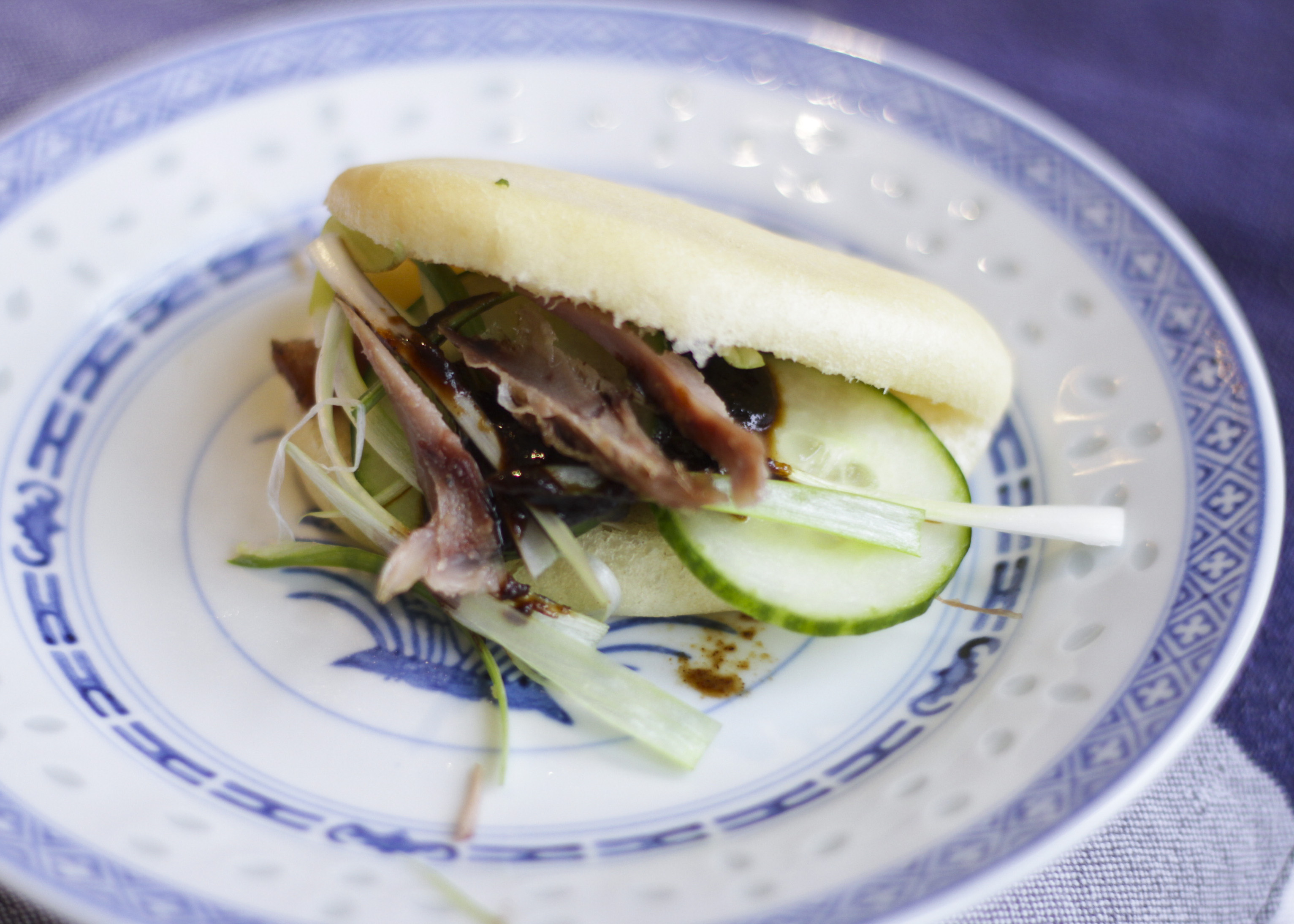 Chinese Steamed Bun with Duck Confit Bao MomofukuStyle Ever Open Sauce