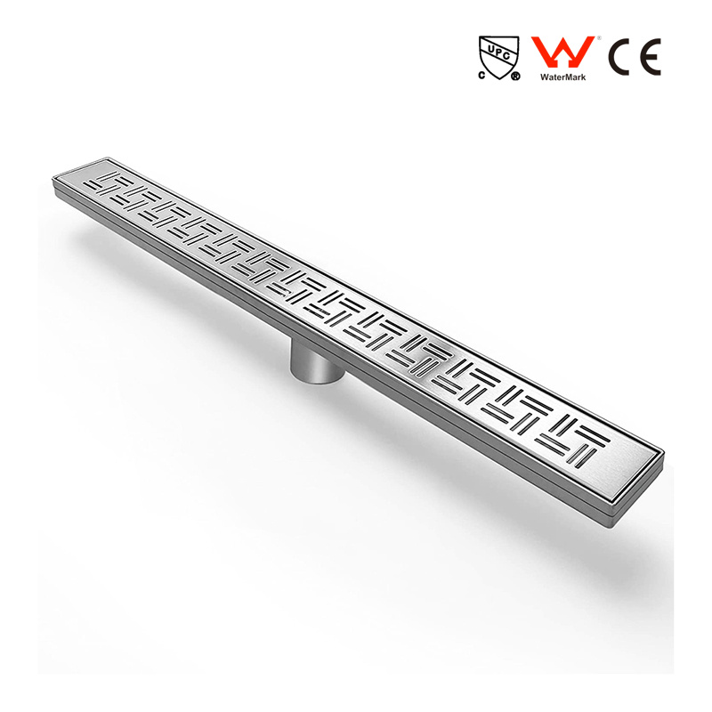 China Linear Stealth Tile Insert Rectangular Shower Grate factory and