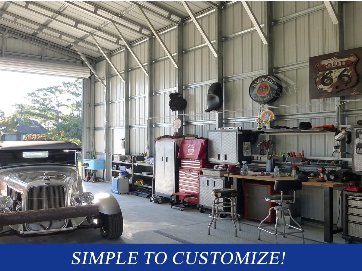 Metal Garage, Metal Metal Work Shop