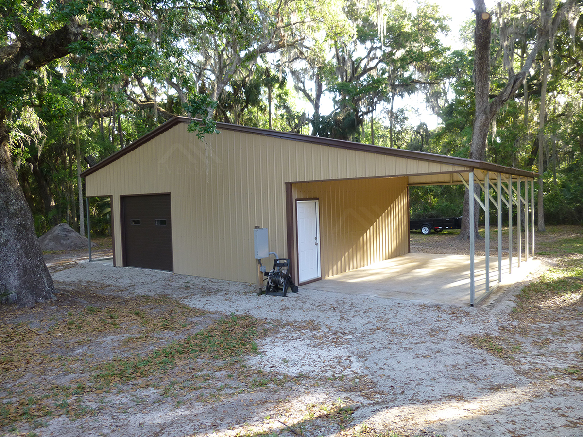 Metal Garage w Leanto Price Free Delivery & Installation Metal Garage w Leanto Price Free Delivery & Installation
