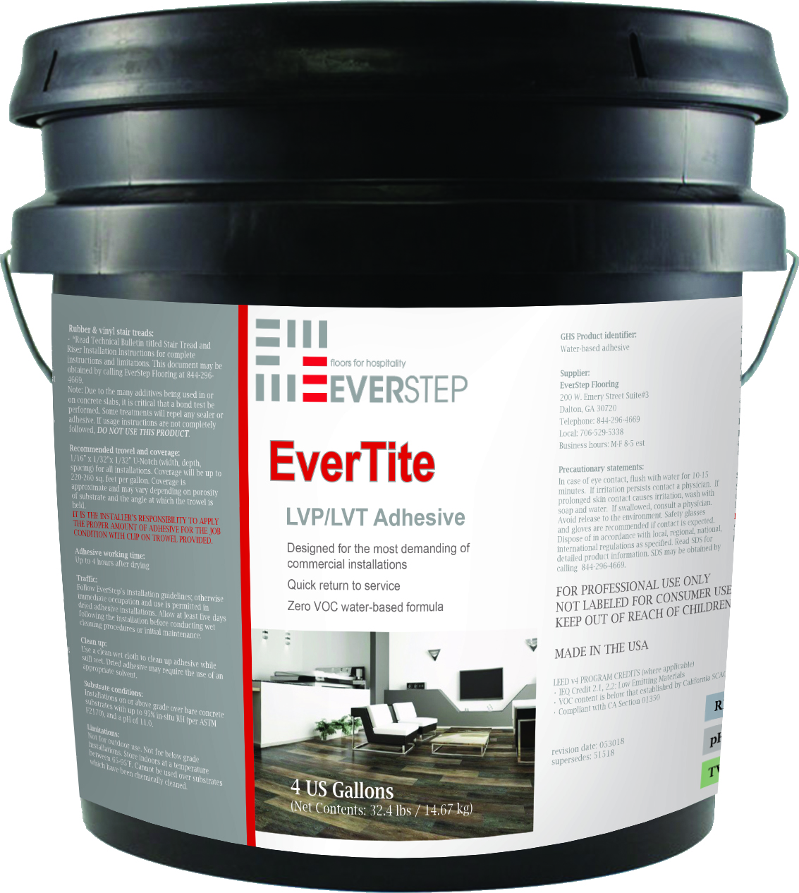 LVP/LVT Adhesive EverStep Flooring