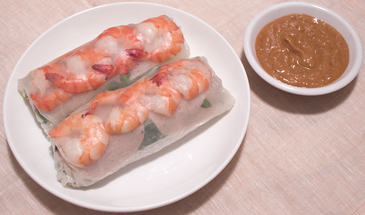 Salad Rolls with Peanut Sauce Recipe Everybunny Eats