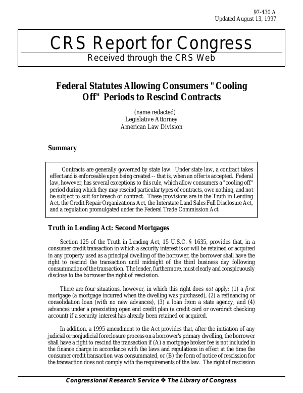 CoolingOff Period Legislation Qld at James Mariani blog