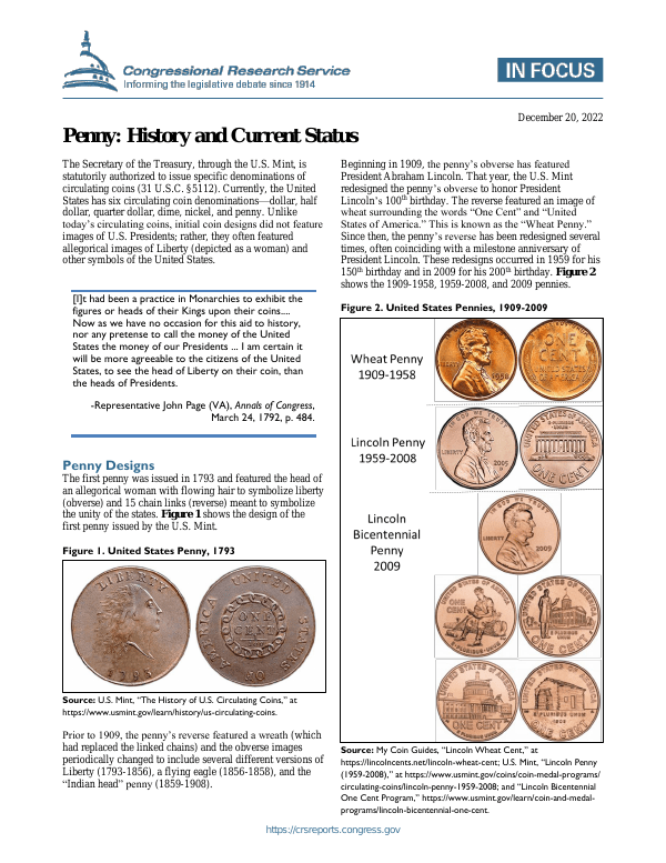 Penny History and Current Status