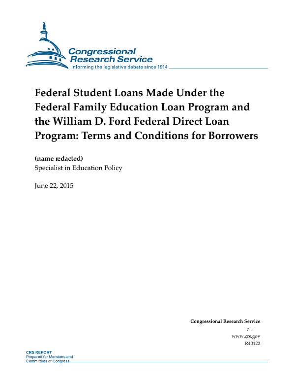 Federal Student Loans Made Under the Federal Family Education Loan