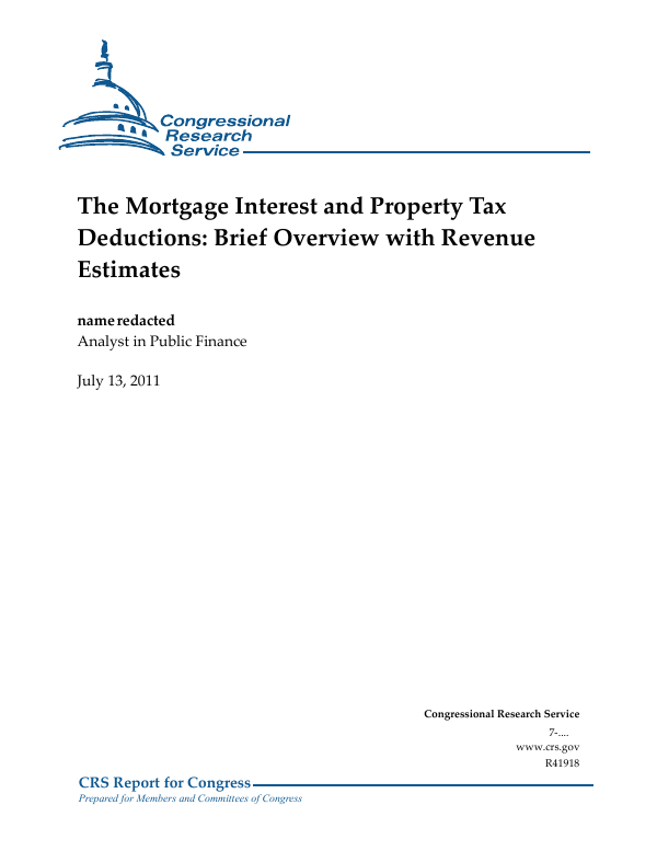 The Mortgage Interest and Property Tax Deductions Brief Overview with