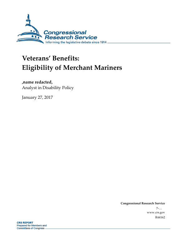 Veterans’ Benefits Eligibility of Merchant Mariners
