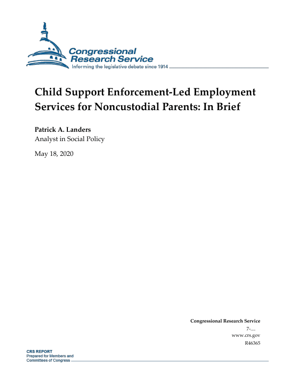 Child Support EnforcementLed Employment Services for Noncustodial
