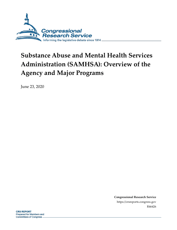 Substance Abuse and Mental Health Services Administration (SAMHSA