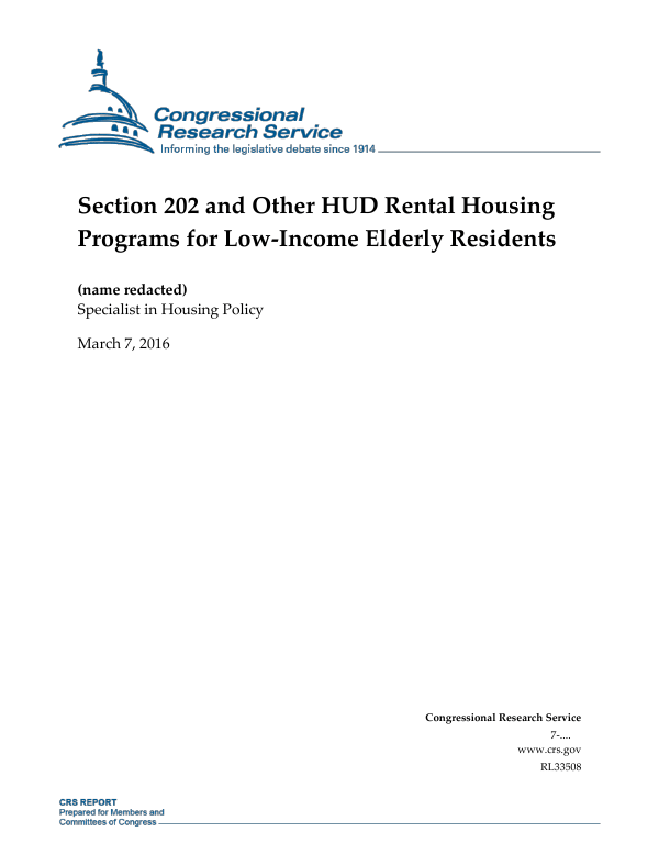 Section 202 and Other HUD Rental Housing Programs for