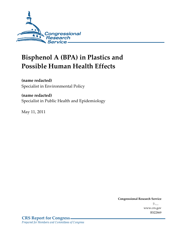 Bisphenol A (BPA) in Plastics and Possible Human Health Effects