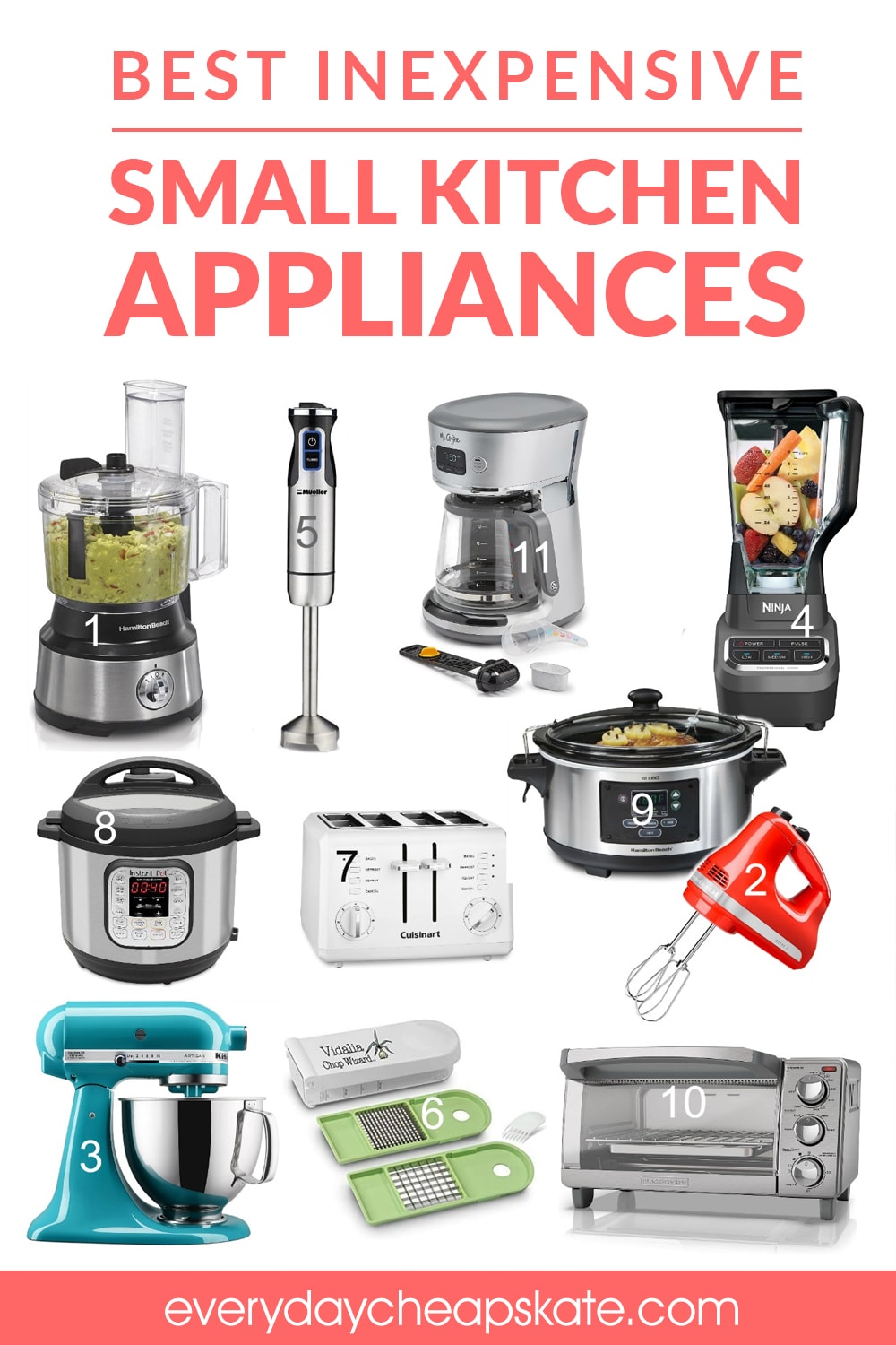 Best Inexpensive Small Kitchen Appliances • Everyday Cheapskate