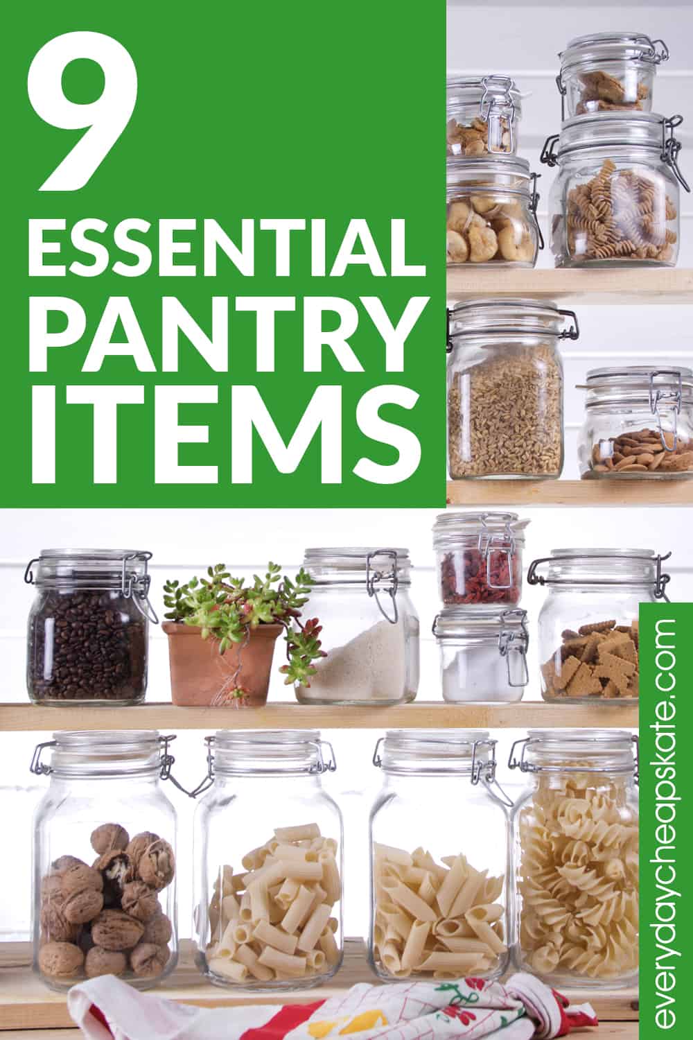 Essential Pantry Items Stock Up •