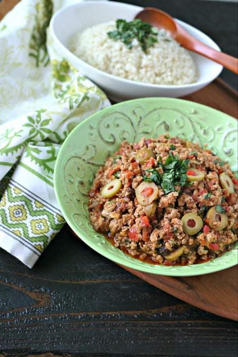 Ground Chicken Picadillo Ground Chicken Picadillo