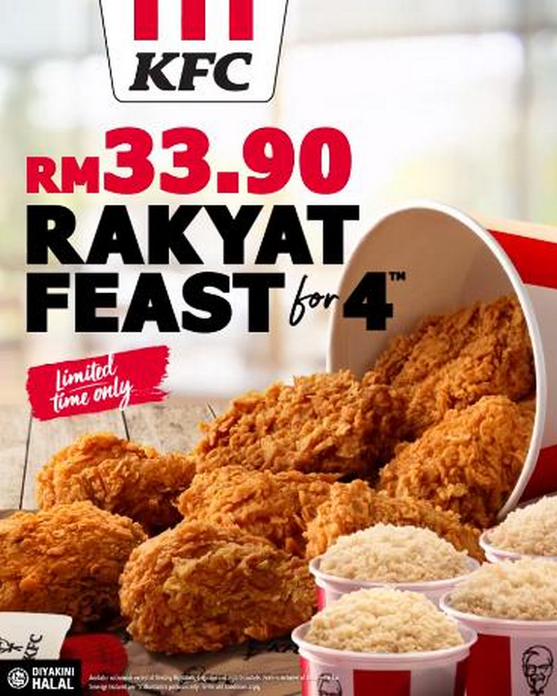 10 Jun 2020 Onward KFC Rakyat Feast Promotion