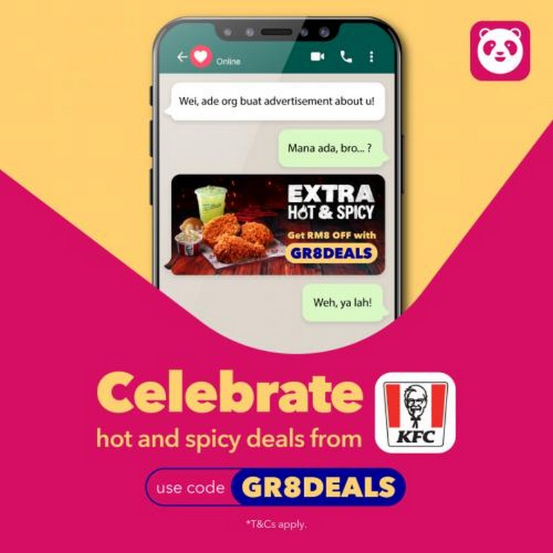 9 Sep 2021 Onward KFC FoodPanda RM8 OFF Promo Code Promotion