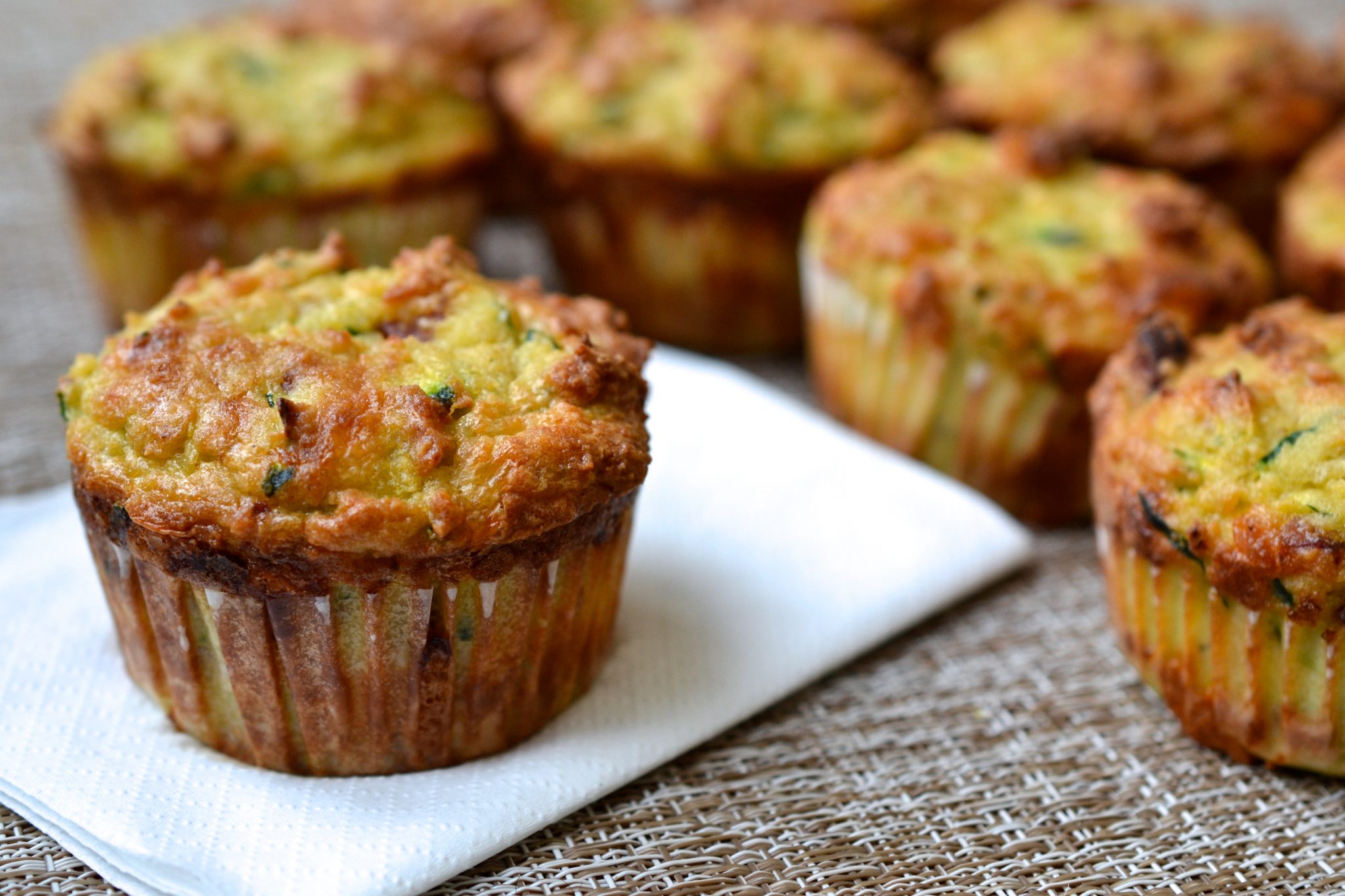 Zucchini, Cheddar & Pancetta Muffins Every Last Bite