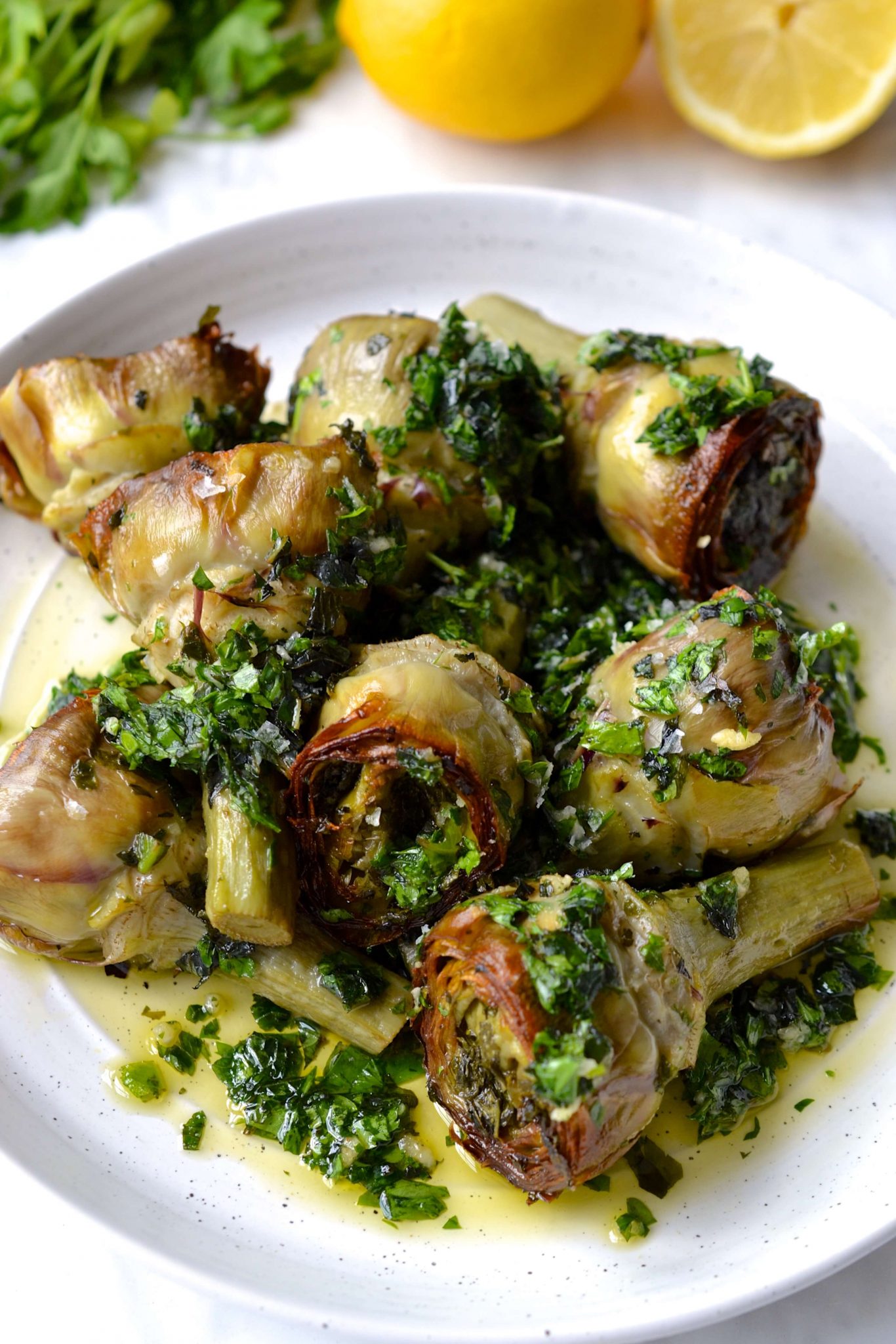 Herb Stuffed Artichokes (Carciofi alla Romana) Recipe Cart