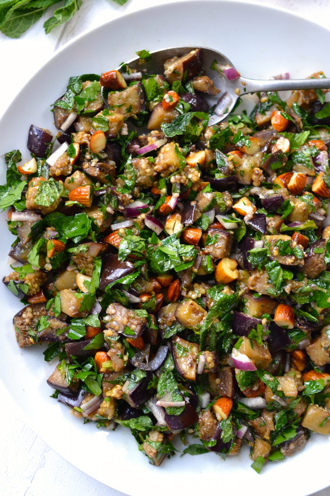 Chopped Eggplant, Almond & Herb Salad (Paleo Vegan) Every Last Bite