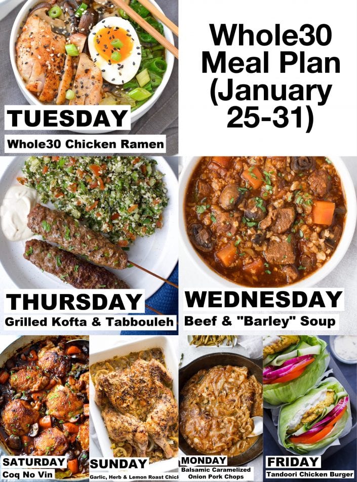 Whole30 Meal Plan (Jan 2531) Every Last Bite