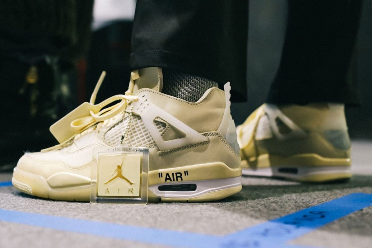 OffWhite x Air Jordan 4 "Sail" Release everysize Blog
