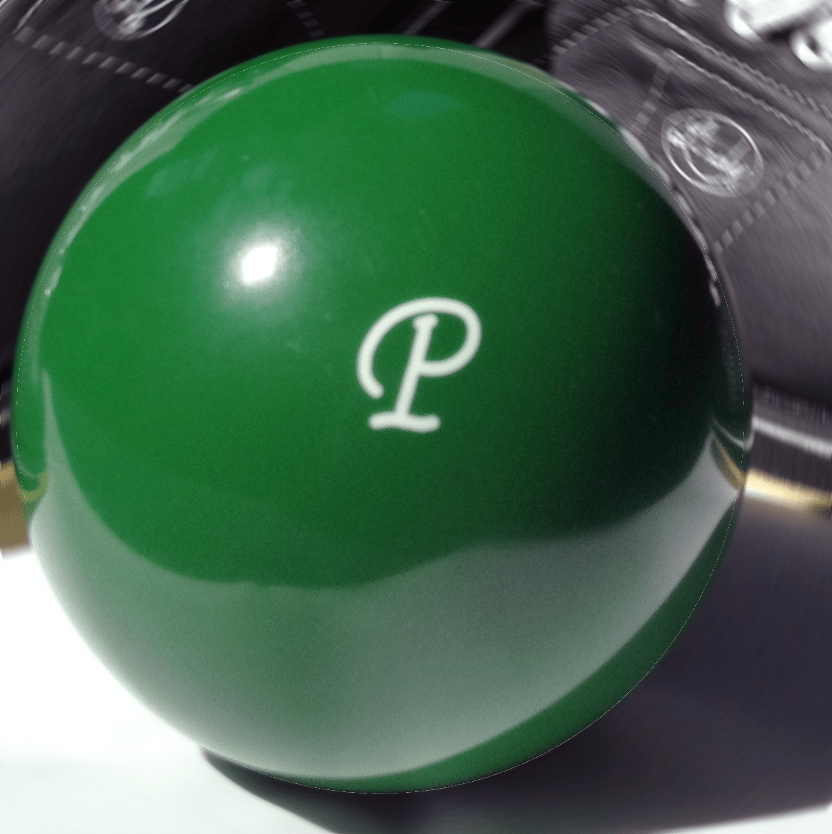 Excellence Epco candlepin bowling bag and 4 balls