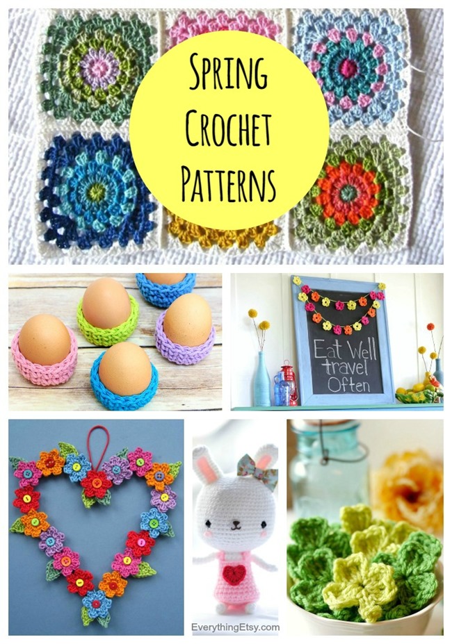 Spring Crochet Patterns7 Free Designs