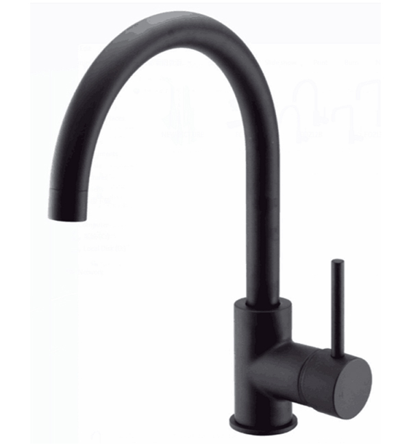 FOS1010 Fosca Black Gooseneck Kitchen Mixer Everything For Gas