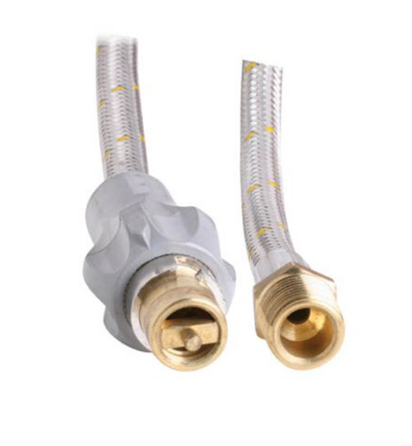 GHB1000 GHB1010 Gas Hose S/S 10mm x 3/8" SAE FF x Male