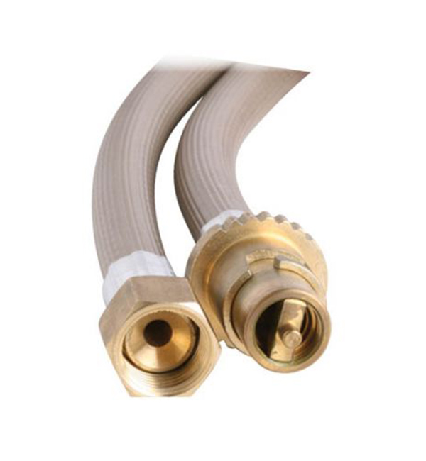 GHB1000 GHB1010 Gas Hose S/S 10mm x 3/8" SAE FF x Male