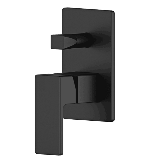 LU1050 Lucas Bath / Shower Mixer with Diverter Black Everything For Gas