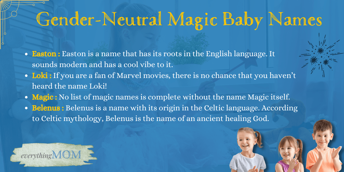 38 Magic Baby Names Enchanting and Mystical Names for Your Little