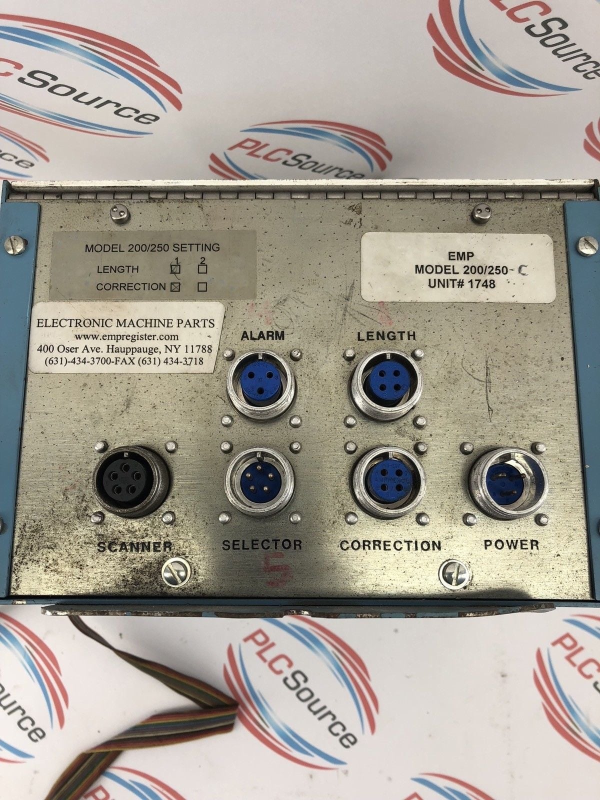 ELECTRONIC MACHINE PARTS EMP 200/250 CONTROL PANEL