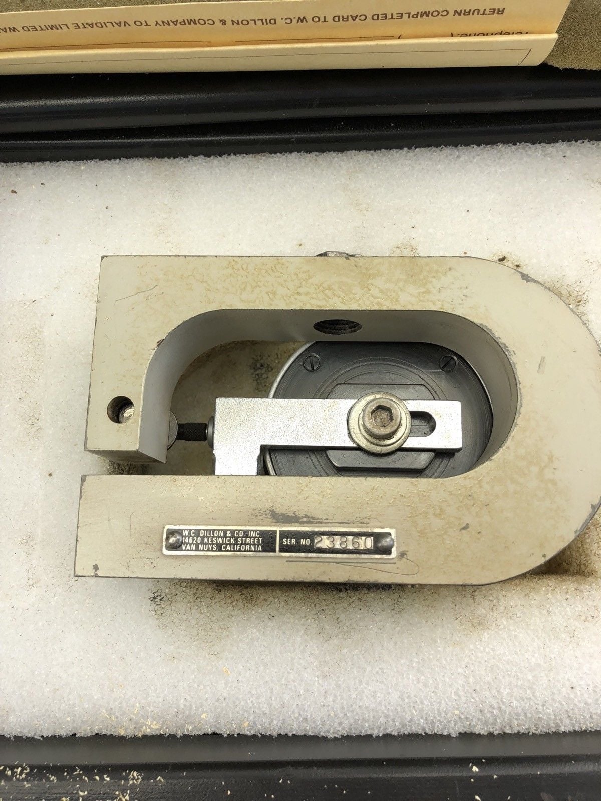 DILLON FORCE GAUGE 5000LB CAPACITY, 50LB DIVISION