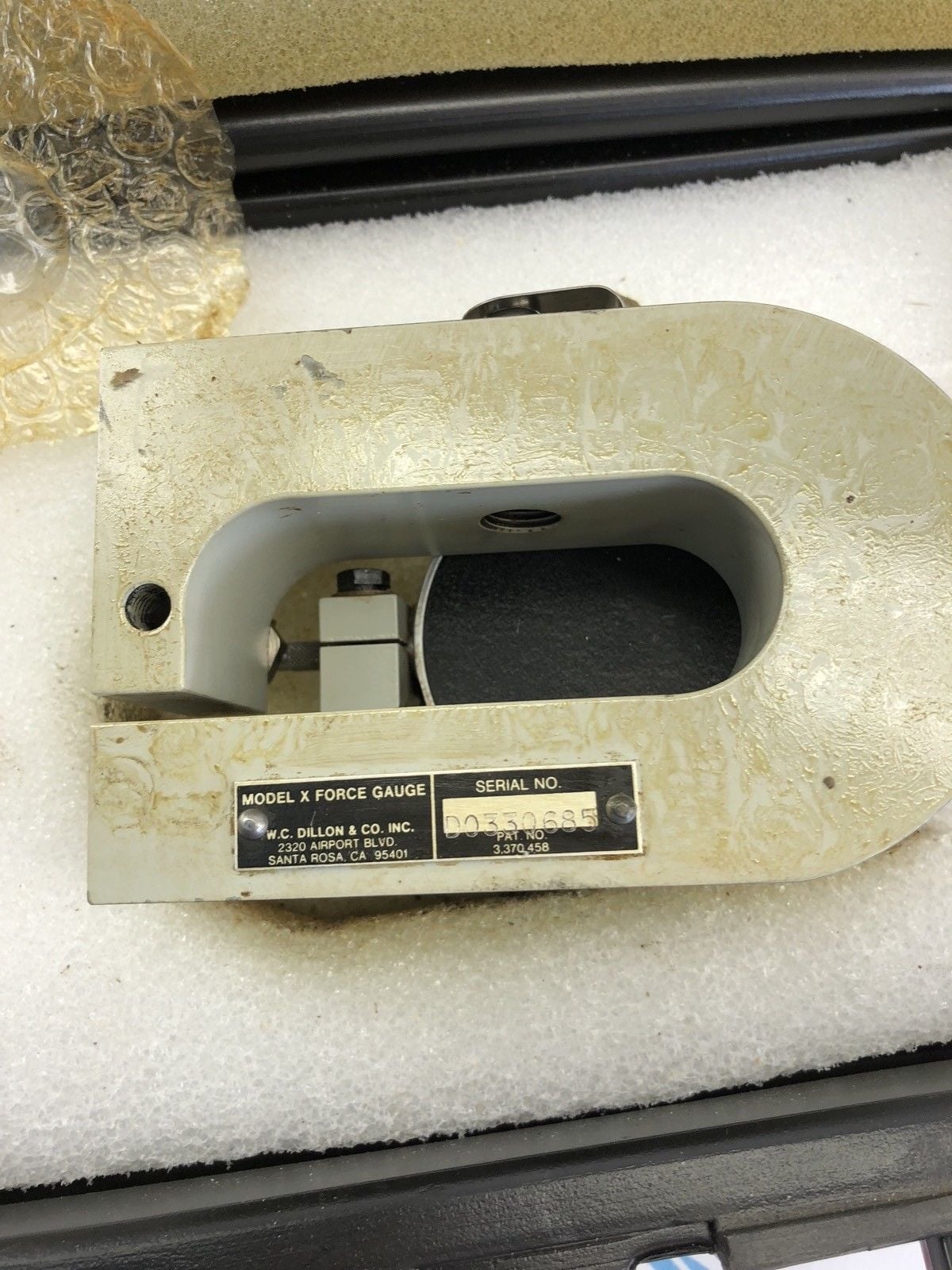 DILLON MODEL X FORCE GAUGE 5000LB CAPACITY, 50LB DIVISION