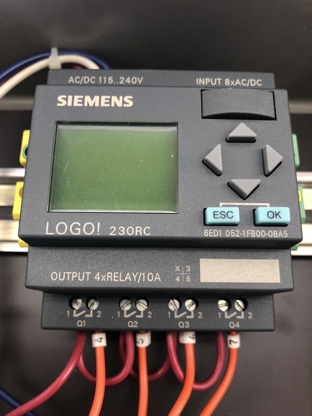 SIEMENS LOGO! 230RC 6ED1 0521FB000BA5 PROGRAMMABLE CONTROLLER