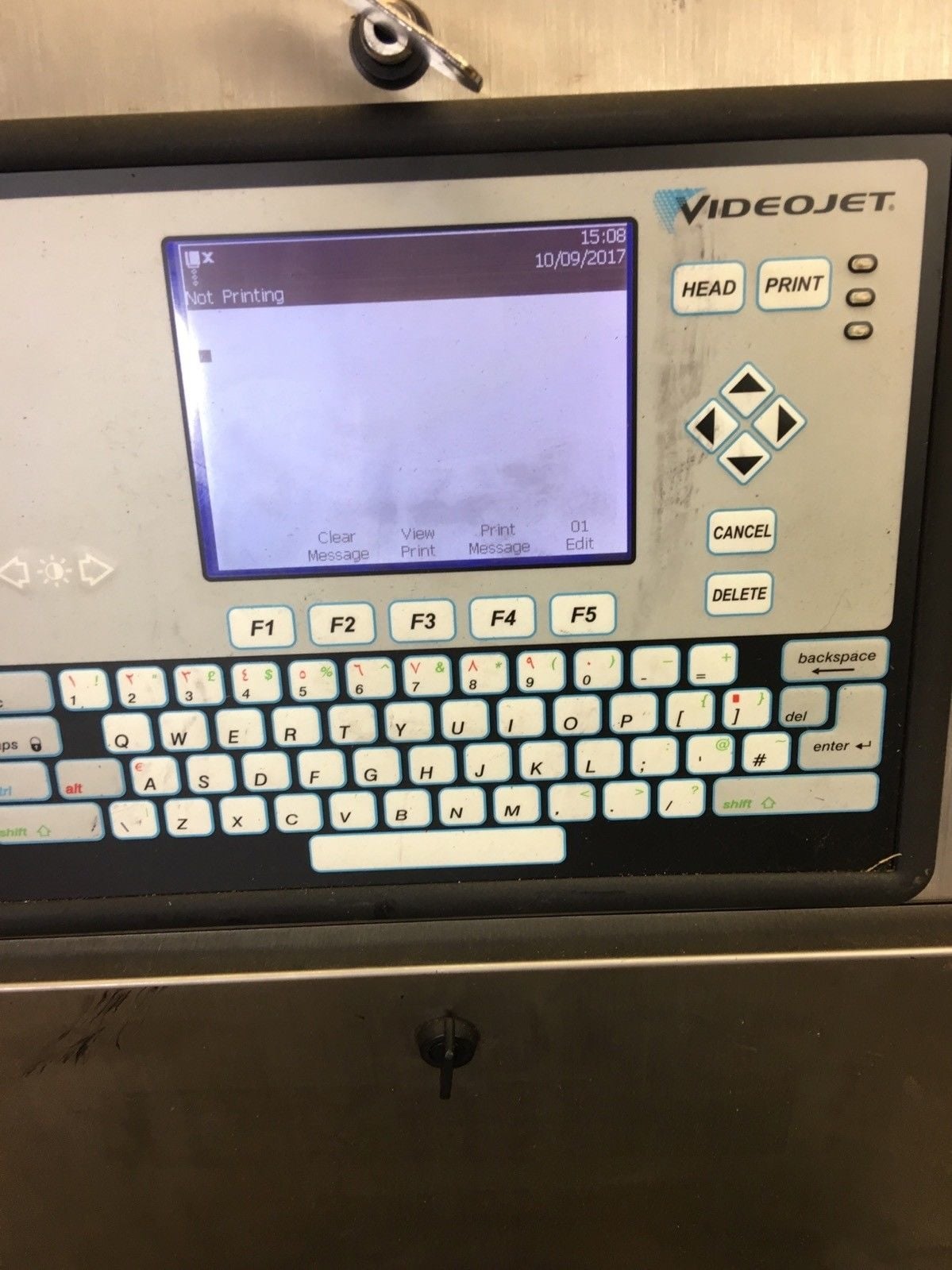 VIDEOJET 1310 INK JET PRINTER W/ ZX100 & TSA TRAVERSING PRINTHEAD SYSTEM (B113)