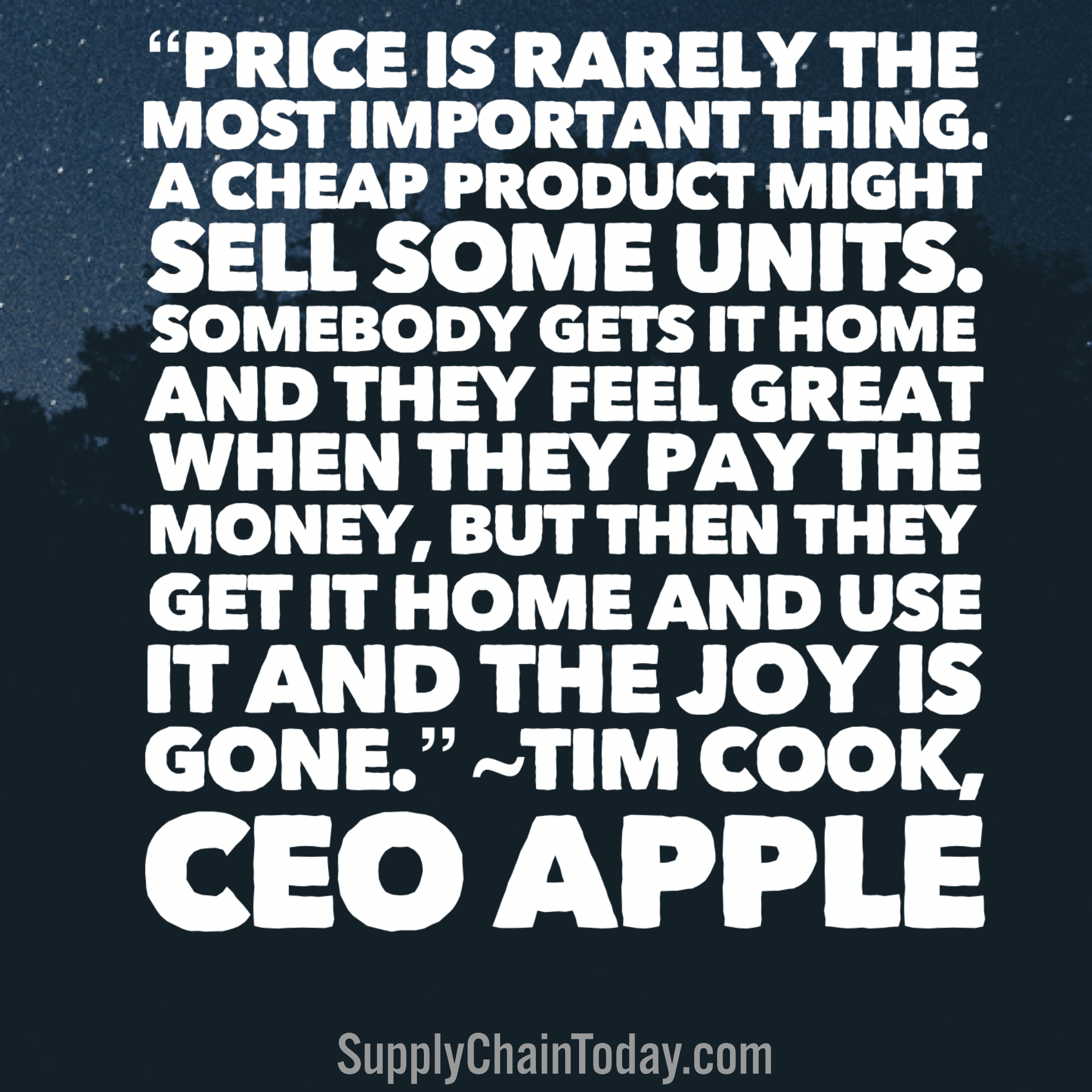 Tim Cook Quotes CEO Apple Supply Chain Today